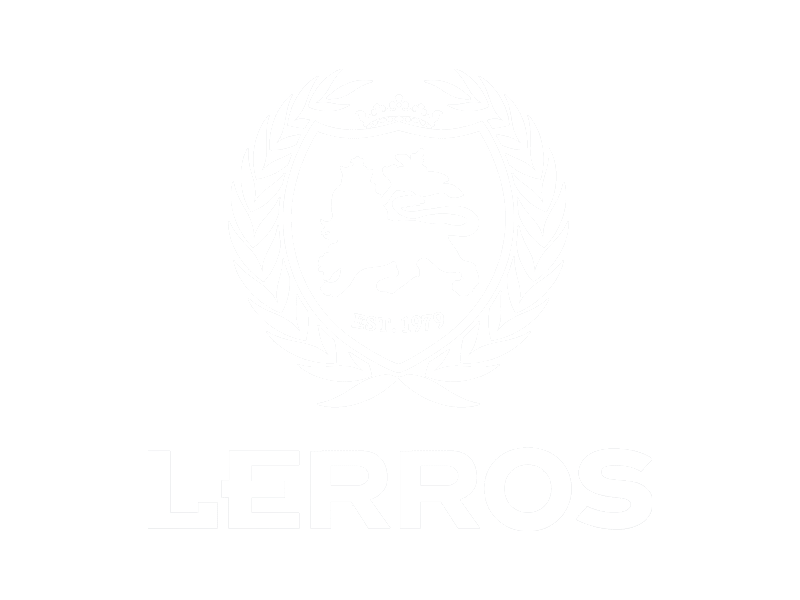 Lerros Logo weiß